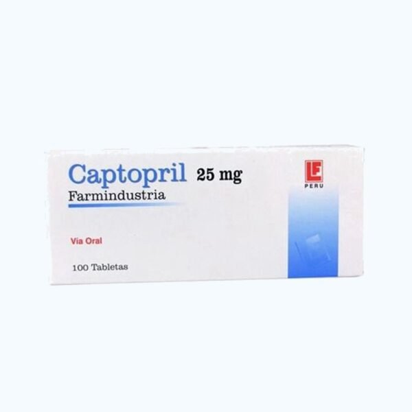 CAPTOPRIL 25MG X 100 TABLETAS