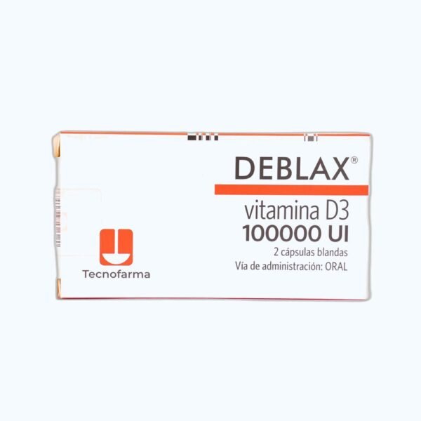 DEBLAX VITAMINA D3 100000 UI X 2 CAPSU