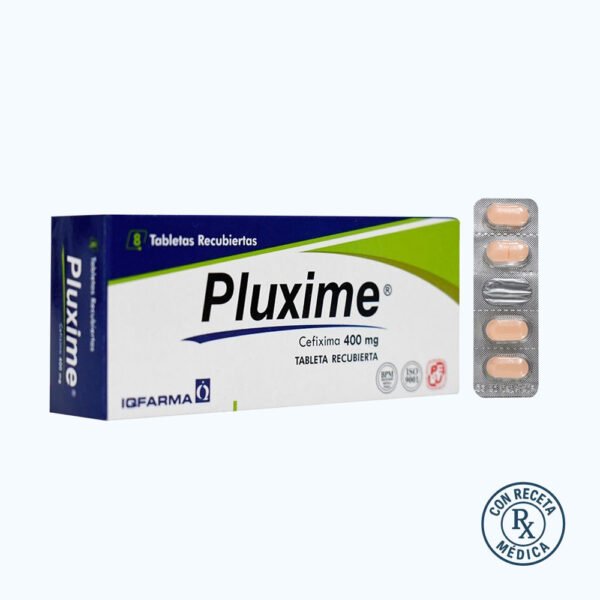 CEFIXIMA 400/MG PLUXIME X 8 TABLETAS