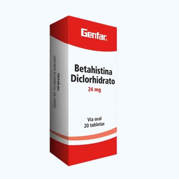 BETAHISTINA 24MG X 20 TABLETAS
