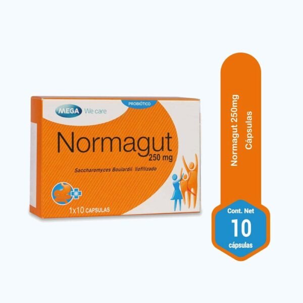 NORMAGUT 250/MG X 10 CAPSULAS