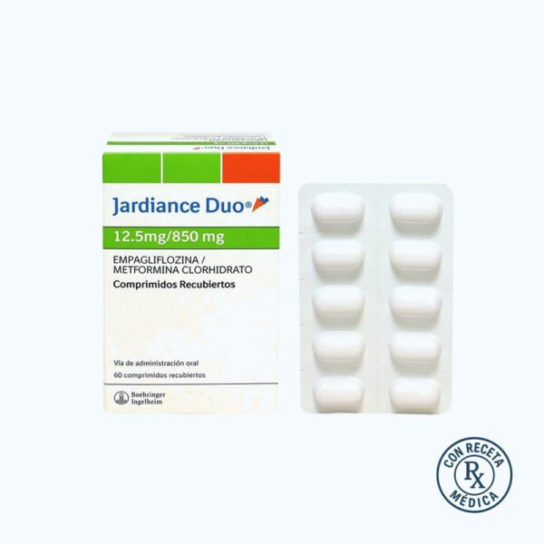 JARDIANCE DUO 12.5MG/850MG X 60 COMPRIMIDOS