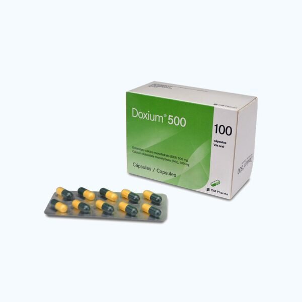 DOXIUM 500/MG X 100 CAPULAS