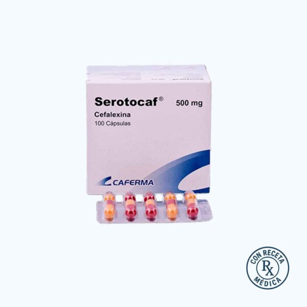 CEFALEXINA SEROTOCAF 500/MG X 100 CAPSULAS