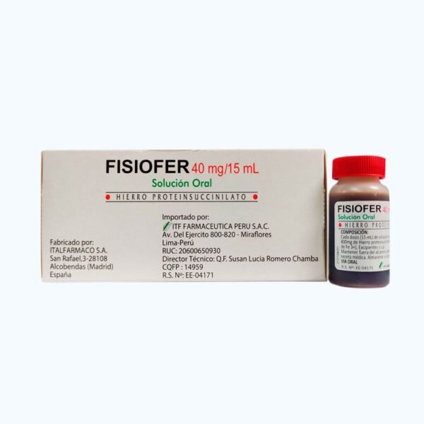 FISIOFER AMP BEBIB 40MG/15ML X 10 VIALES